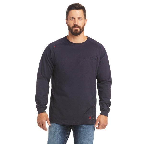 Ariat Mens FR Air Life on the Line T-Shirt in Navy